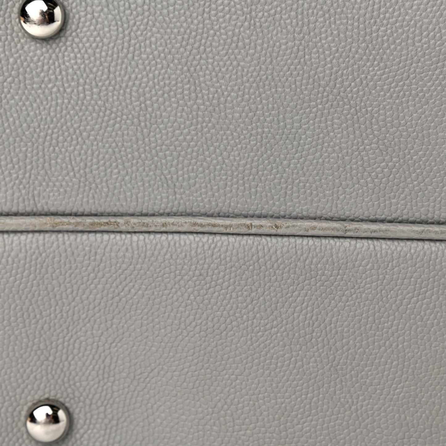 Caviar Quilted Large Urban Companion Top Handle Shopping Tote Grey