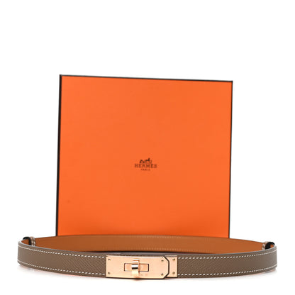 Hermes Epsom Kelly Belt Etoupe 4 of 4