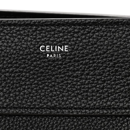 Celine Drummed Calfskin Mini Luggage Black 6 of 11