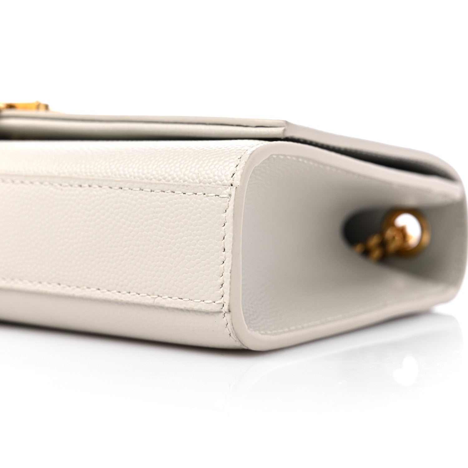 Saint Laurent Grain De Poudre Small Classic Monogram Kate Tassel Satchel Crema Soft 9 of 12