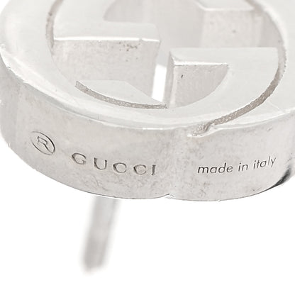 Gucci Sterling Silver Interlocking GG Stud Earrings 4 of 4