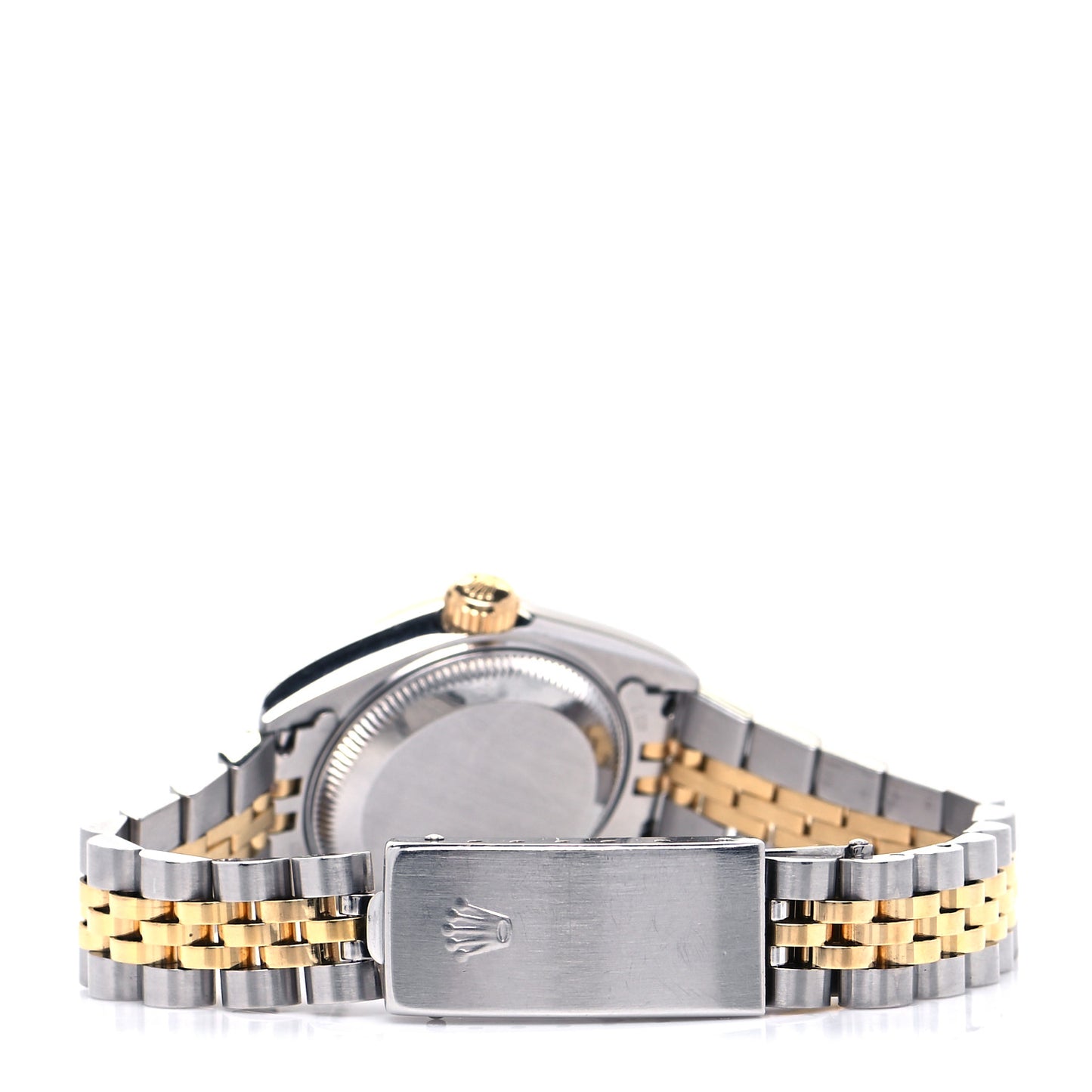 Stainless Steel 18K Yellow Gold Diamond 26mm Oyster Perpetual Datejust Watch Red Gradient 79173