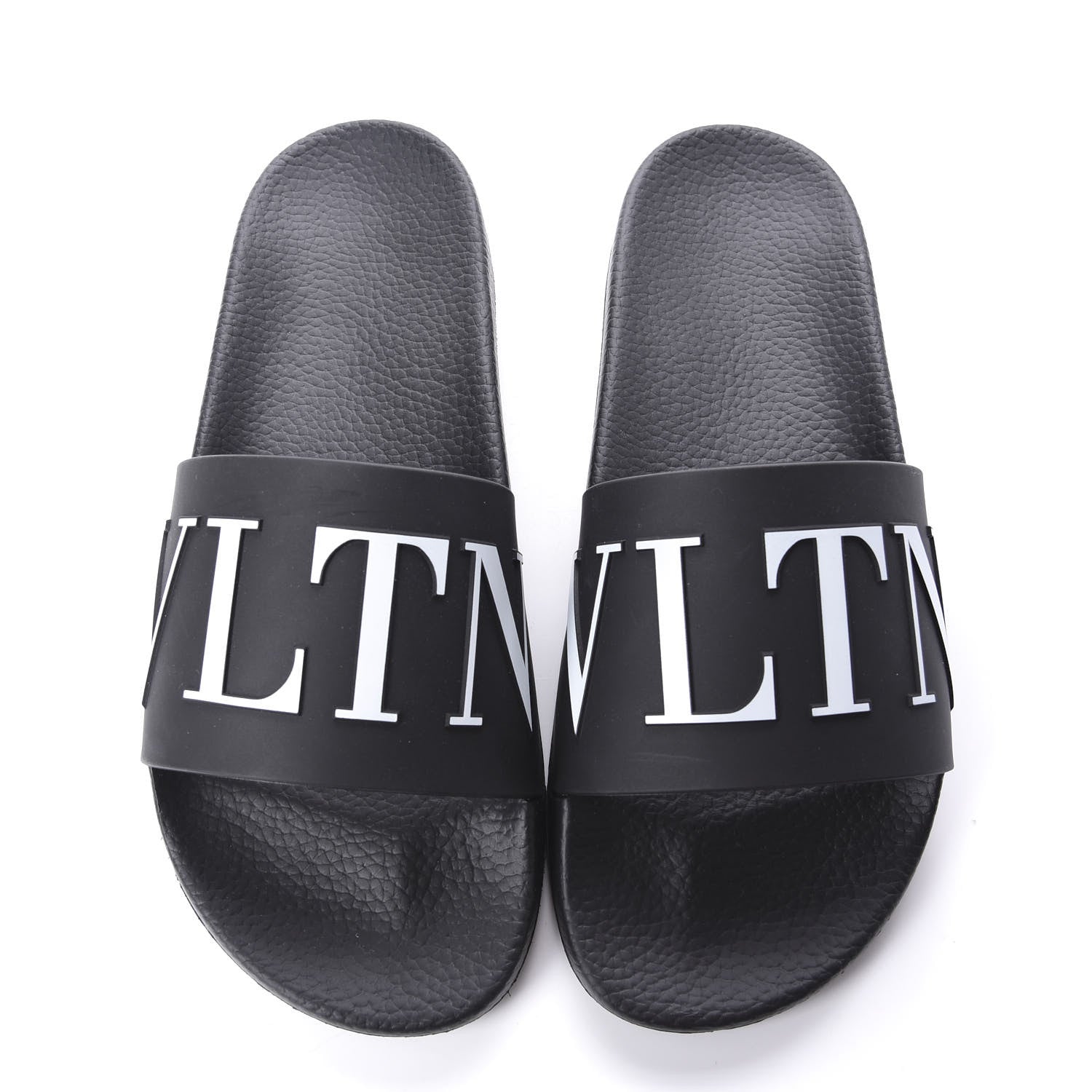Valentino Garavani Rubber VLTN Pool Slide Sandals 43 Black 5 of 9