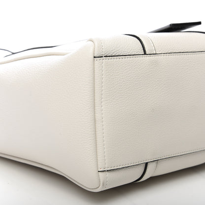 Marc Jacobs Grained Calfskin The Tag Tote White 6 of 9