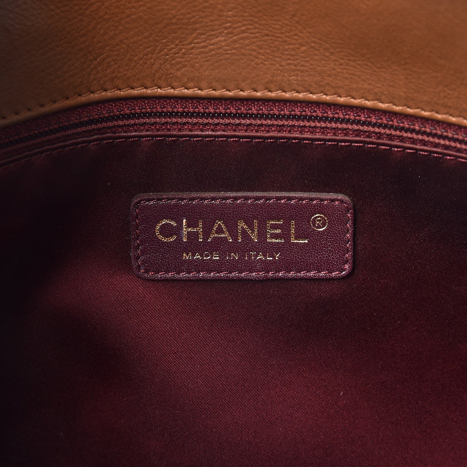 Chanel Lambskin Maxi Blizzard Zip Top Flap Bag Tan 7 of 10