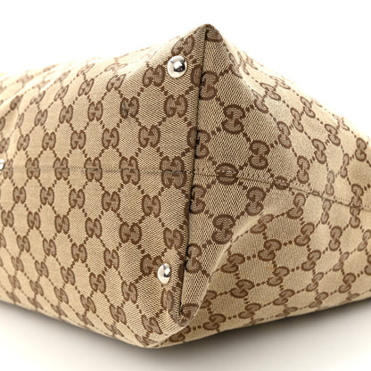 Gucci Monogram Medium Icon Bit Tote Light Brown 10 of 17