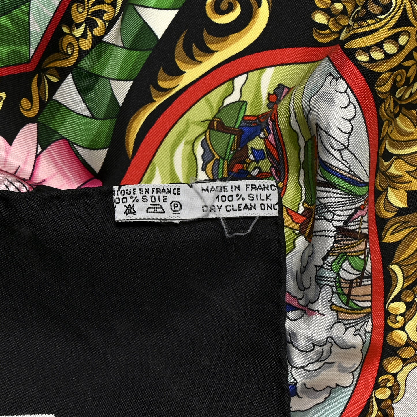 Silk L'entente Cordiale Scarf 90