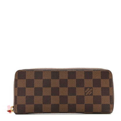Louis Vuitton Damier Ebene Clemence Wallet Cherry 1 of 7