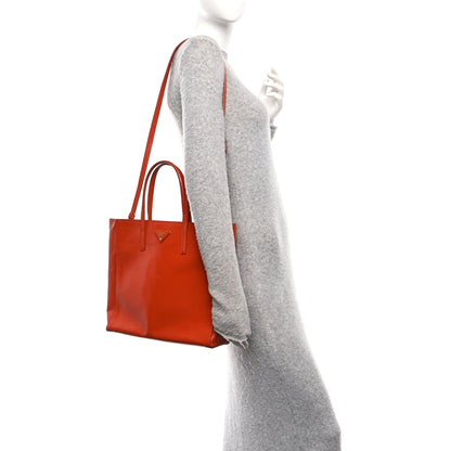 Prada Saffiano Vernice Shopping Tote Arancio 3 of 9