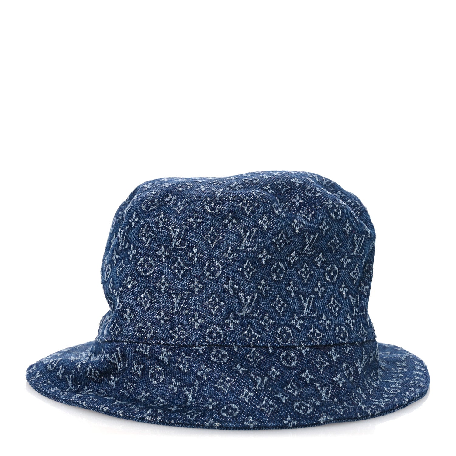 Louis Vuitton Monogram Denim Reversible Everyday Bucket Hat M Blue 10 of 13