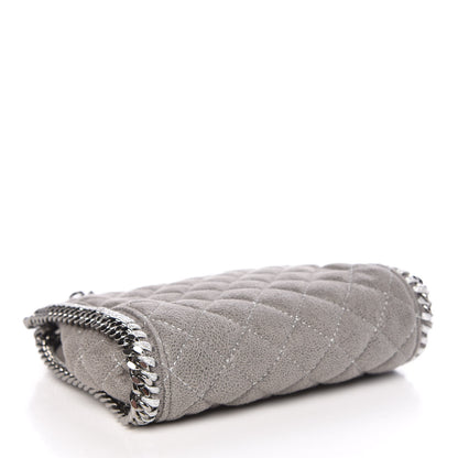 Stella McCartney Shaggy Deer Quilted Tiny Falabella Tote Grey 5 of 9