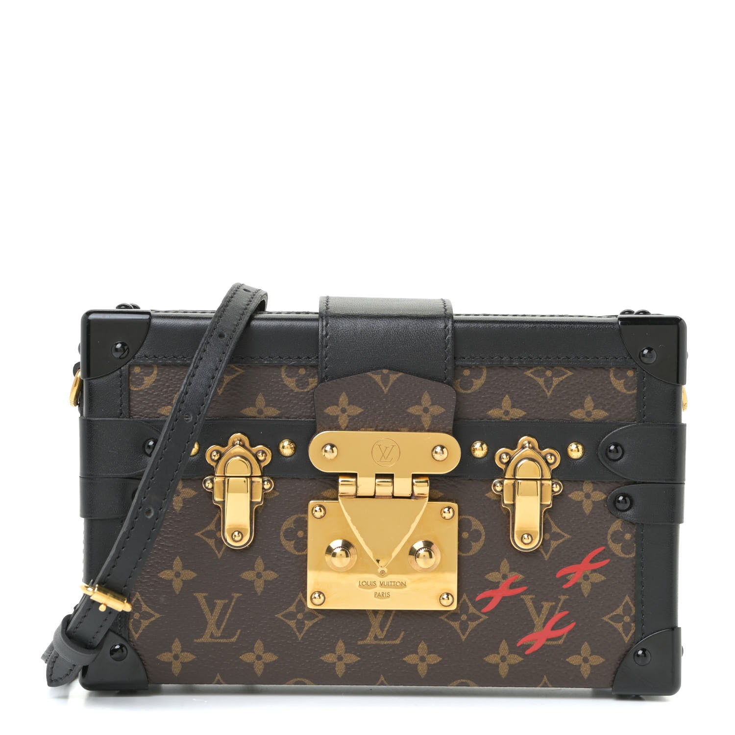 Louis Vuitton Monogram Petite Malle Black 1 of 13