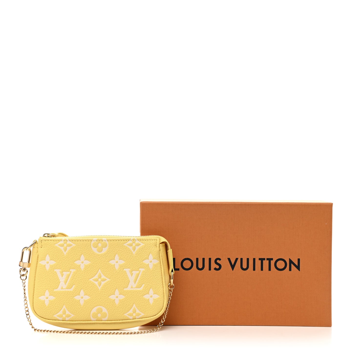 Empreinte Monogram Mini Pochette Accessories Lemon Curd Yellow