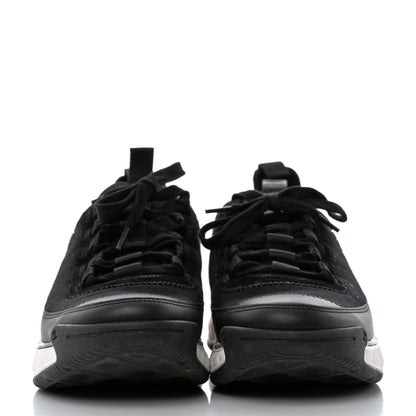 Chanel Velvet Calfskin Mixed Fibers CC Sneakers 40.5 Black 2 of 8