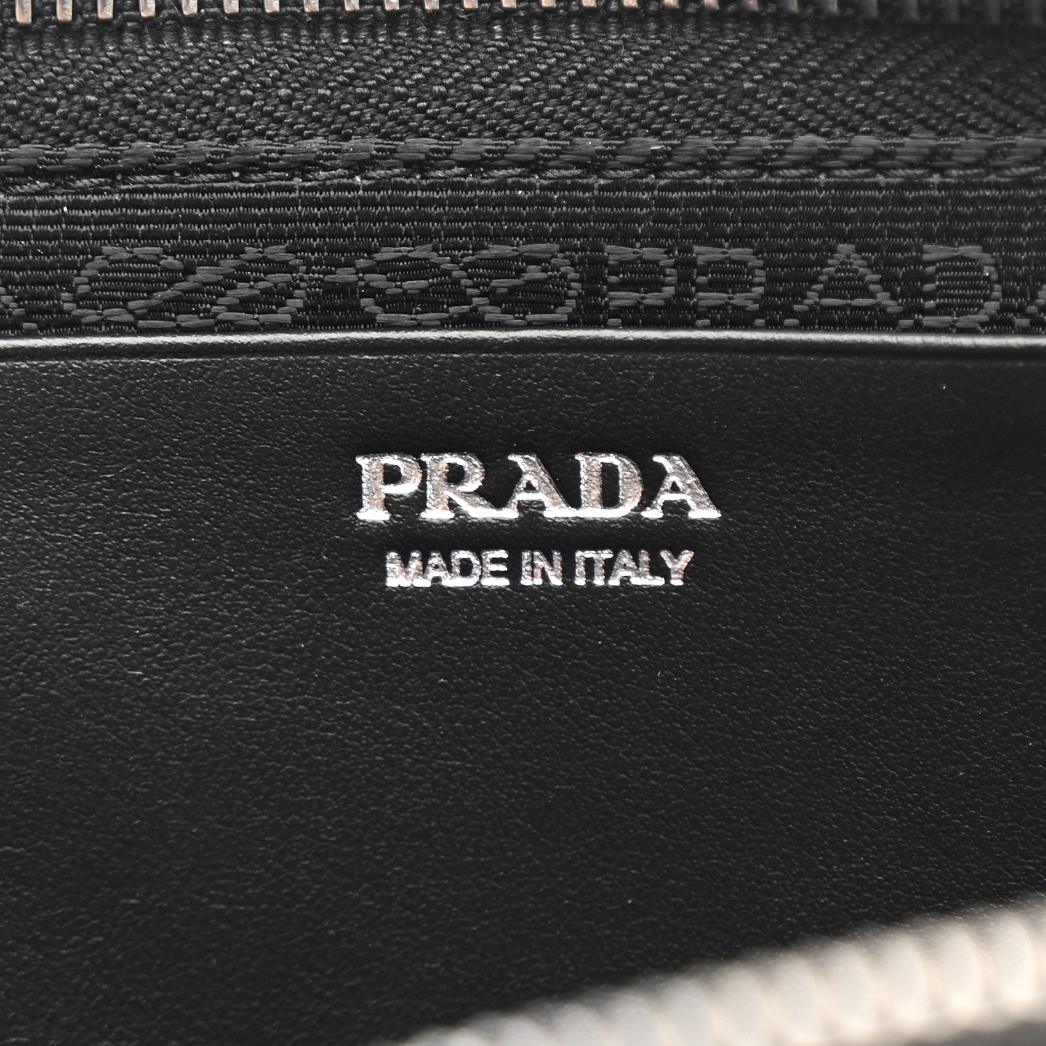 Prada Saffiano Mini Triangle Crossbody Pouch Black 8 of 12