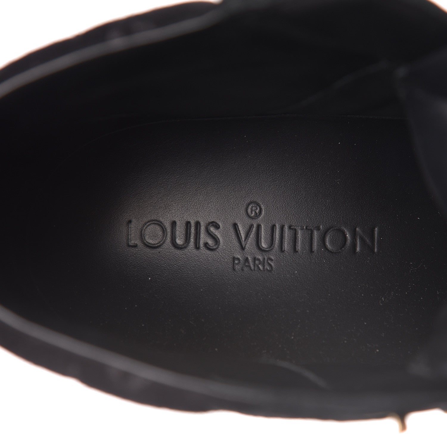 Louis Vuitton Calfskin Suede Monogram Cliff Top Wedge Sneakers 38 Black 9 of 10