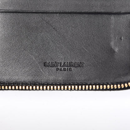 Saint Laurent Toile Monogram Long Zip Around Wallet Black 6 of 10