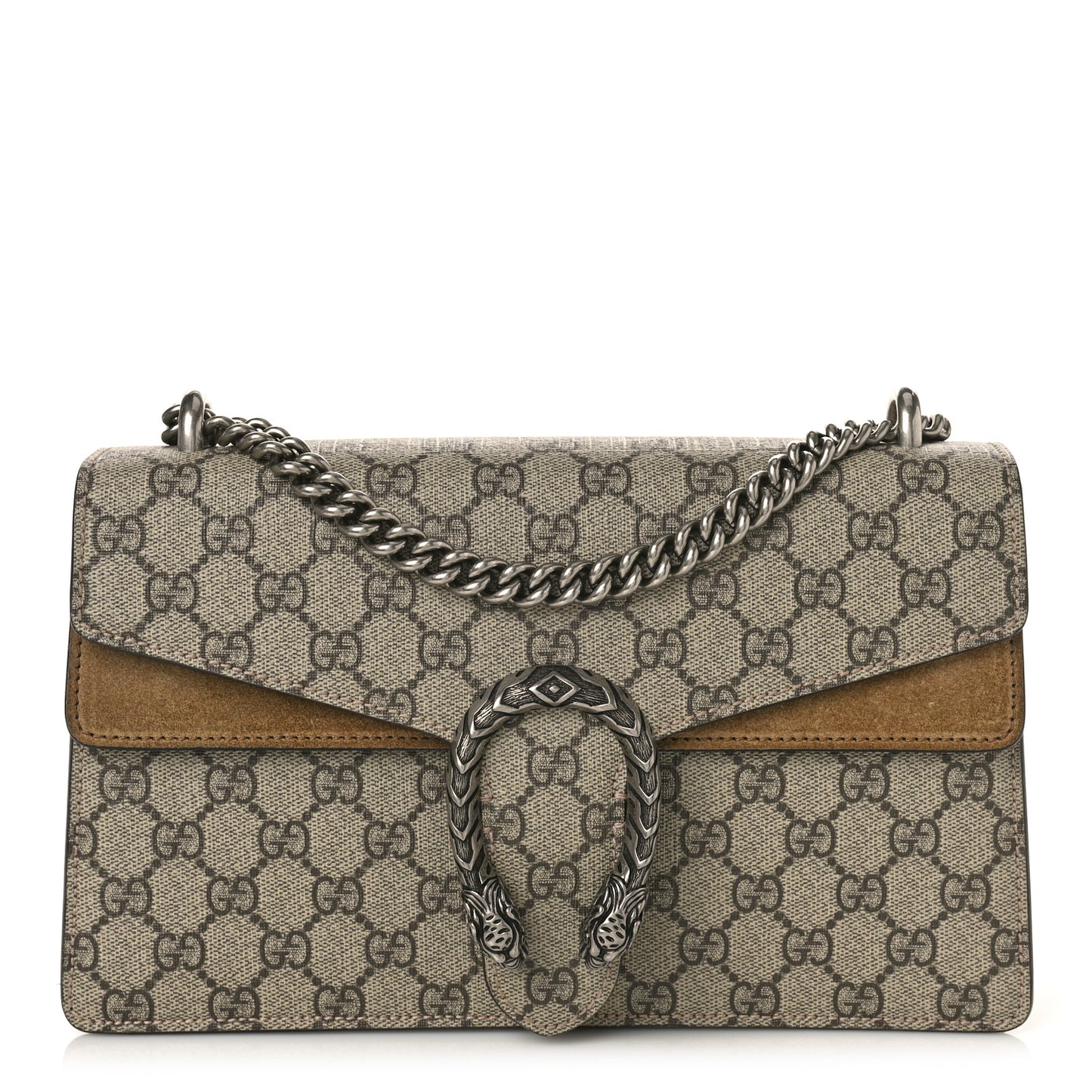 GG Supreme Monogram Small Dionysus Shoulder Bag Taupe