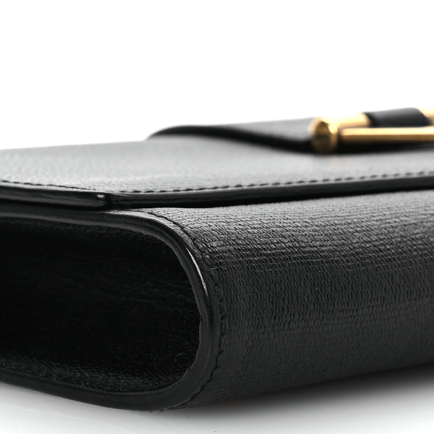 Saint Laurent Textured Calfskin Classic Y Ligne Clutch Black 8 of 10