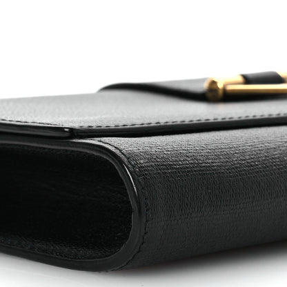 Saint Laurent Textured Calfskin Classic Y Ligne Clutch Black 8 of 10