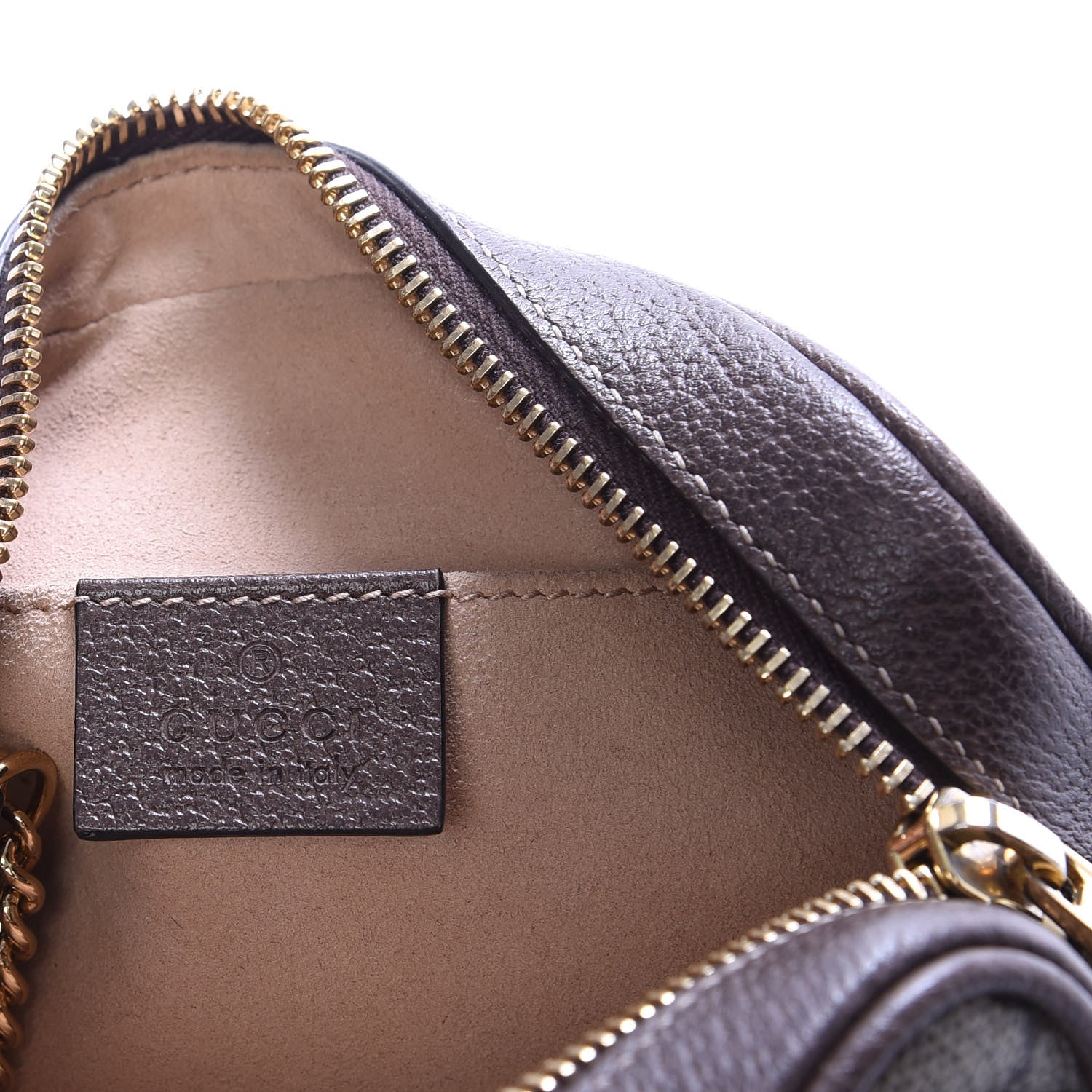 Gucci GG Supreme Monogram Web Mini Ophidia Shoulder Bag Brown 5 of 9