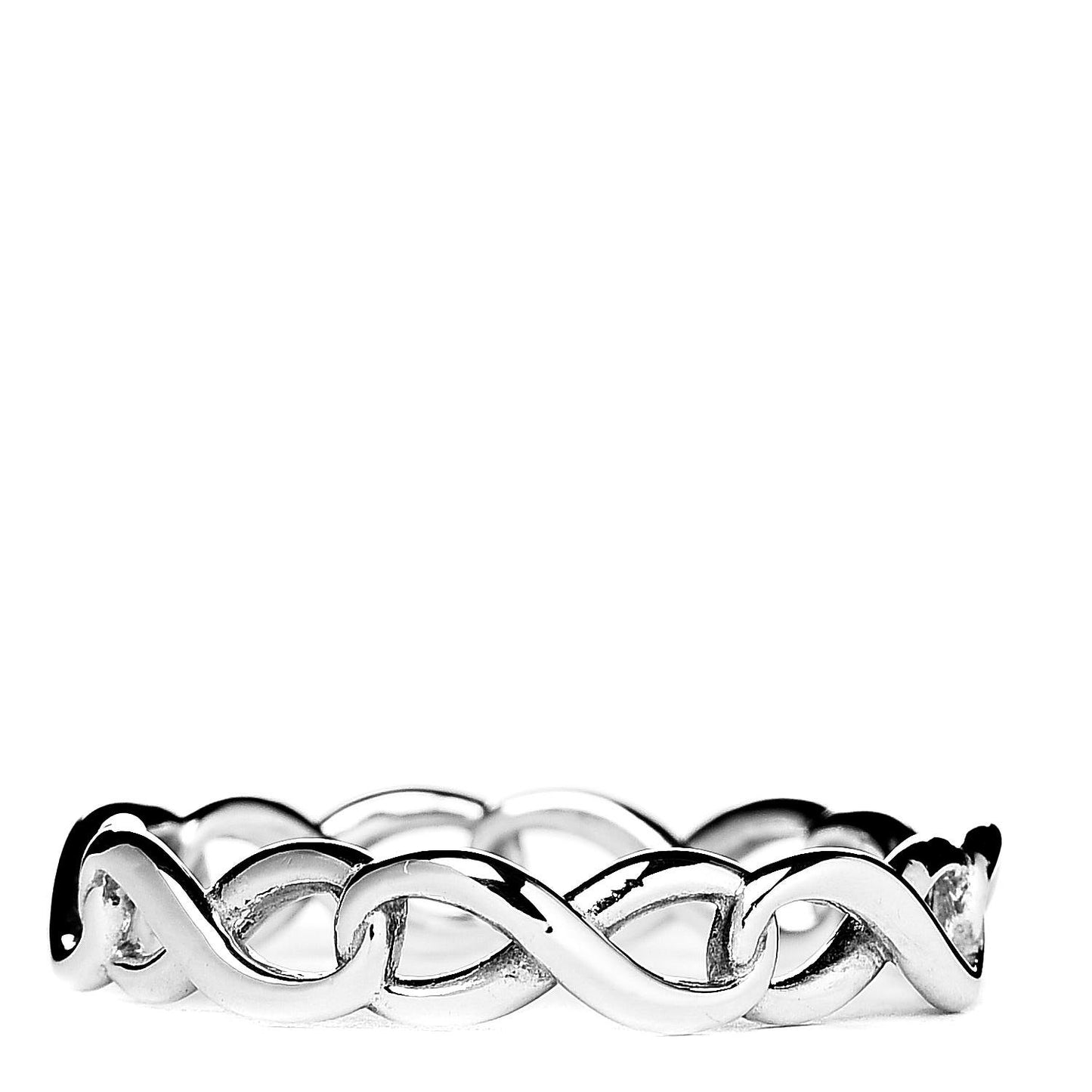 Sterling Silver Narrow Infinity Band Ring 49 4.75
