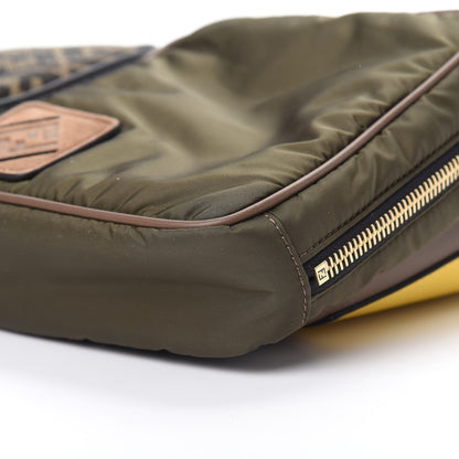 Fendi Nylon Dolmias Vitello Grace FF Multi Pouch Belt Bag Military Brown Tortora 11 of 12