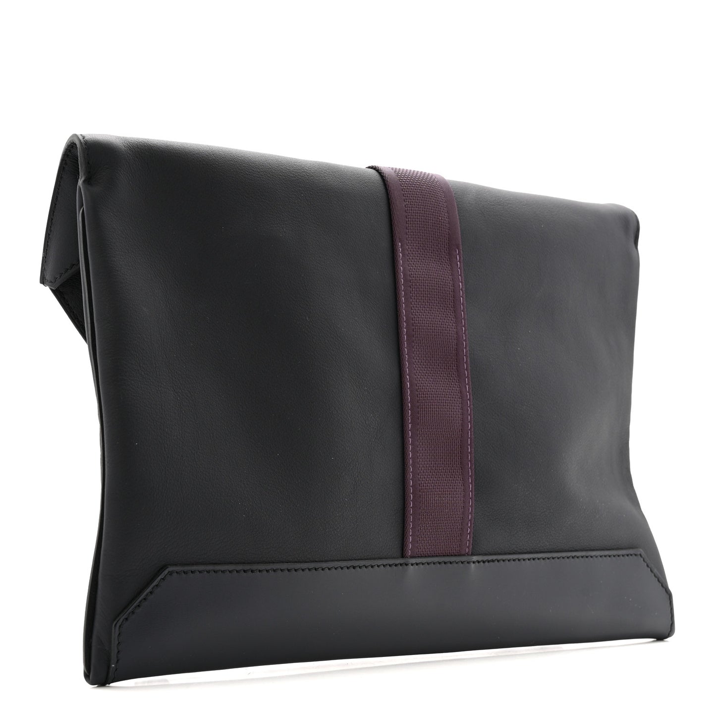 Taurillon Cristobal Vache Hunter Cityslide Clutch Bleu Indigo Raisin