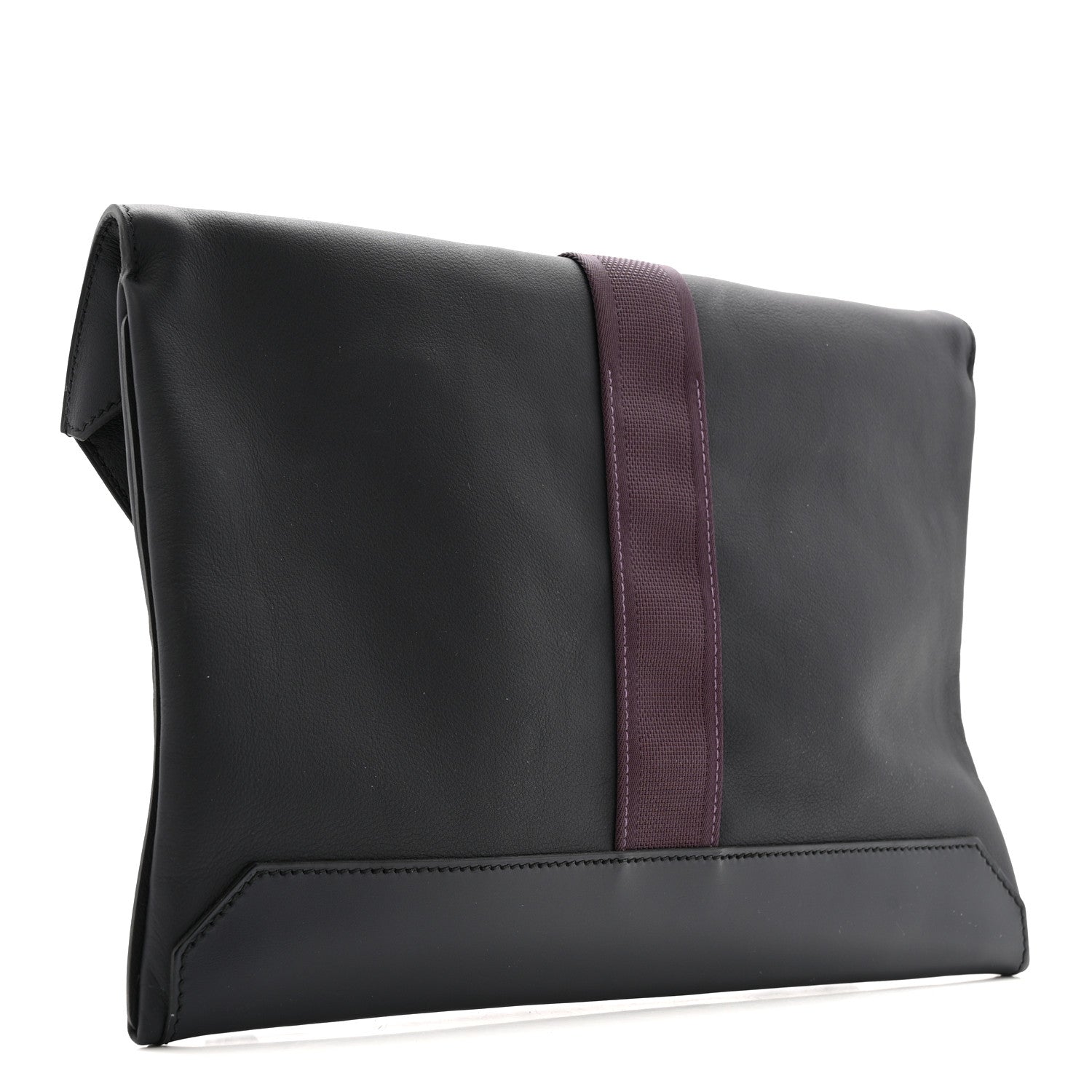 Hermes Taurillon Cristobal Vache Hunter Cityslide Clutch Bleu Indigo Raisin 5 of 18
