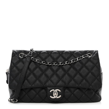 Chanel Caviar Quilted Jumbo Easy Flap Black 1 of 13