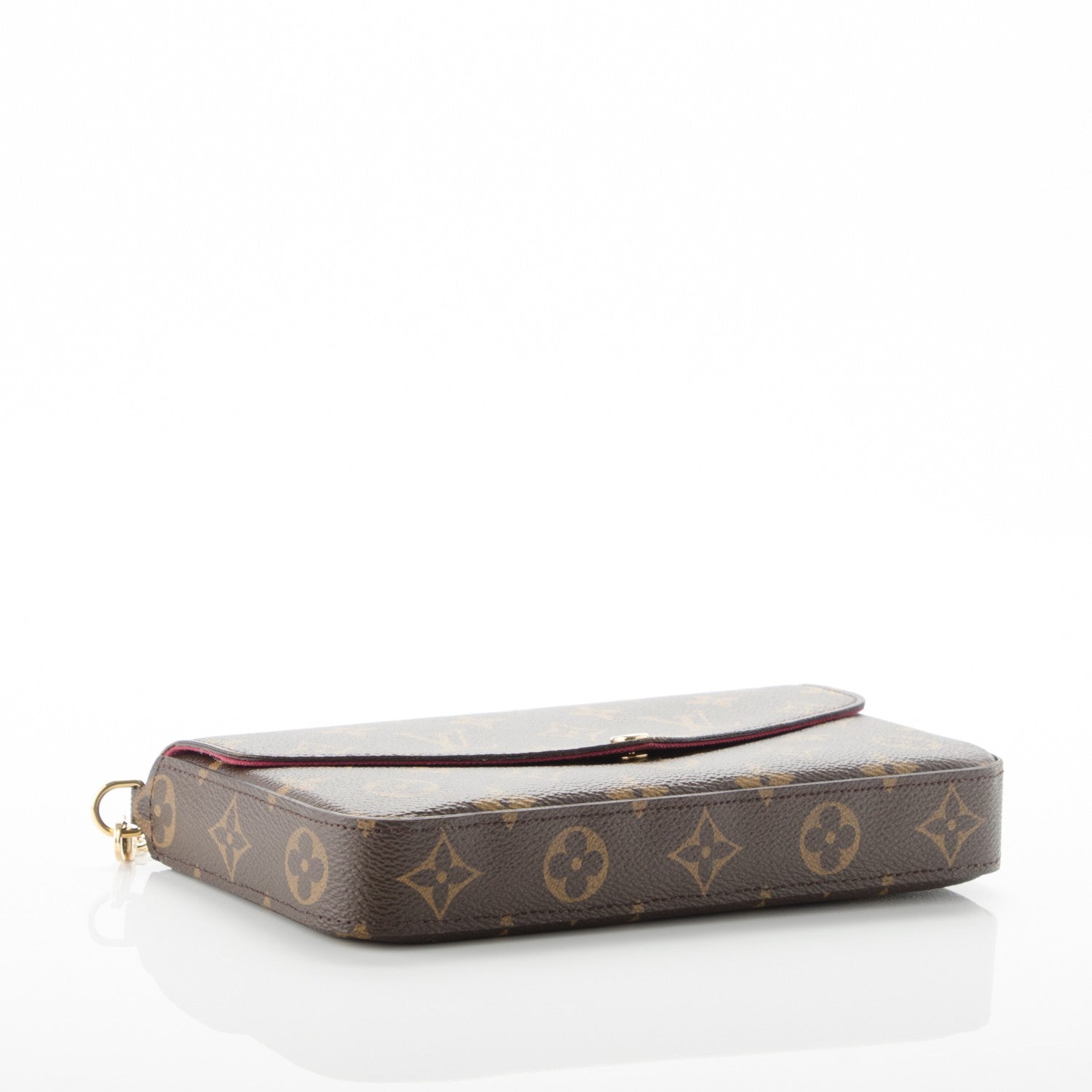 Louis Vuitton Monogram Pochette Felicie Chain Wallet Fuchsia 4 of 10