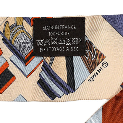 Hermes Silk Springs Springs Bague Twilly Ciel Creme Caramel 3 of 4