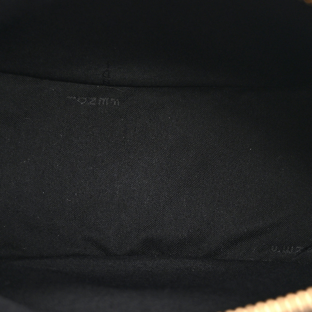 Vitello Grace Matte Small Fendigraphy Hobo Bag Black