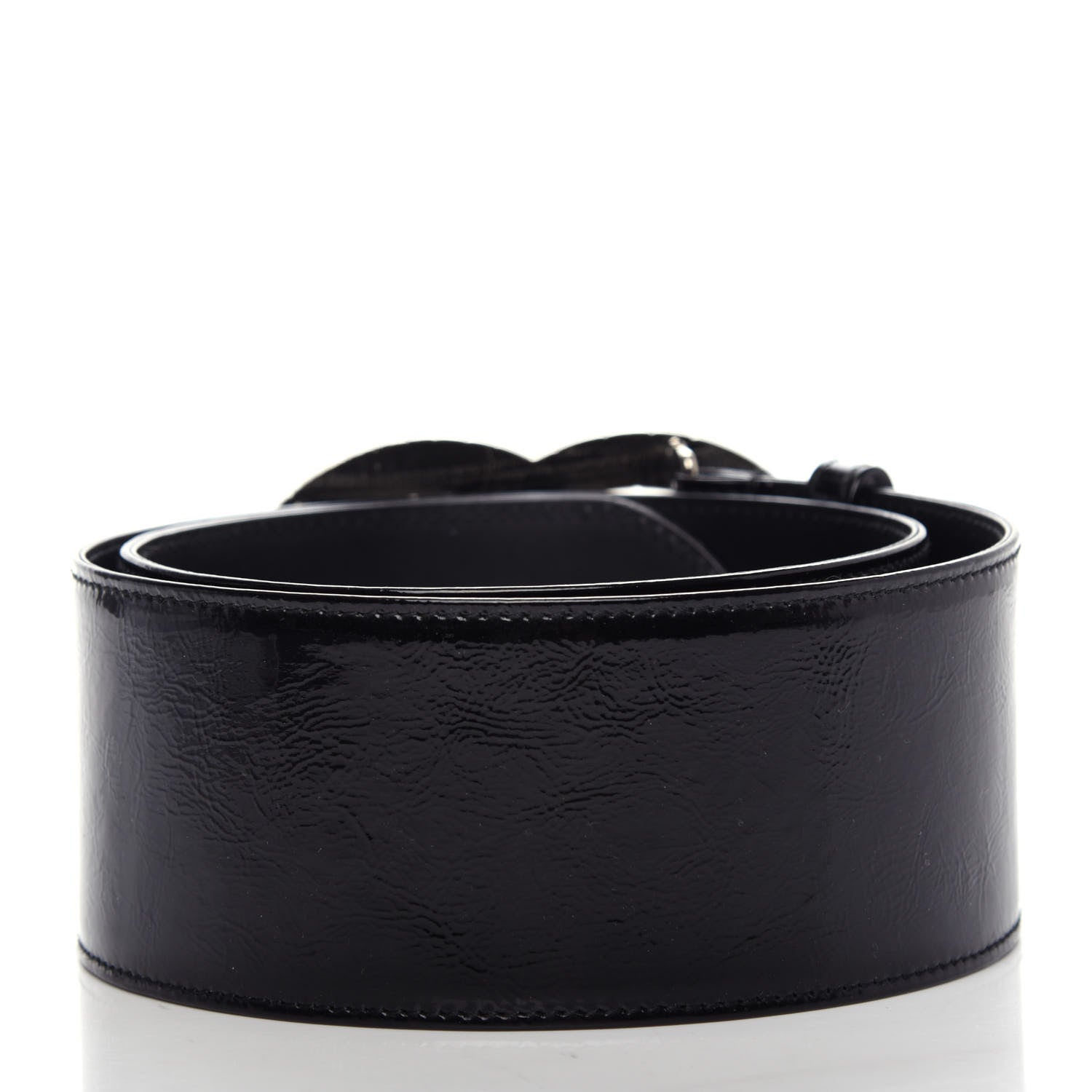 Chanel Patent CC Wide Belt 80 32 Black 2 of 6