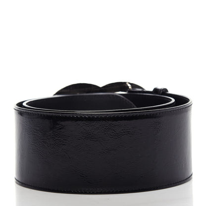 Chanel Patent CC Wide Belt 80 32 Black 2 of 6