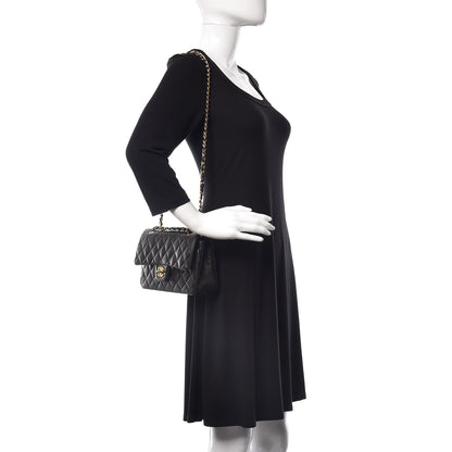 Chanel Lambskin Quilted Small Double Flap Black 2 of 14