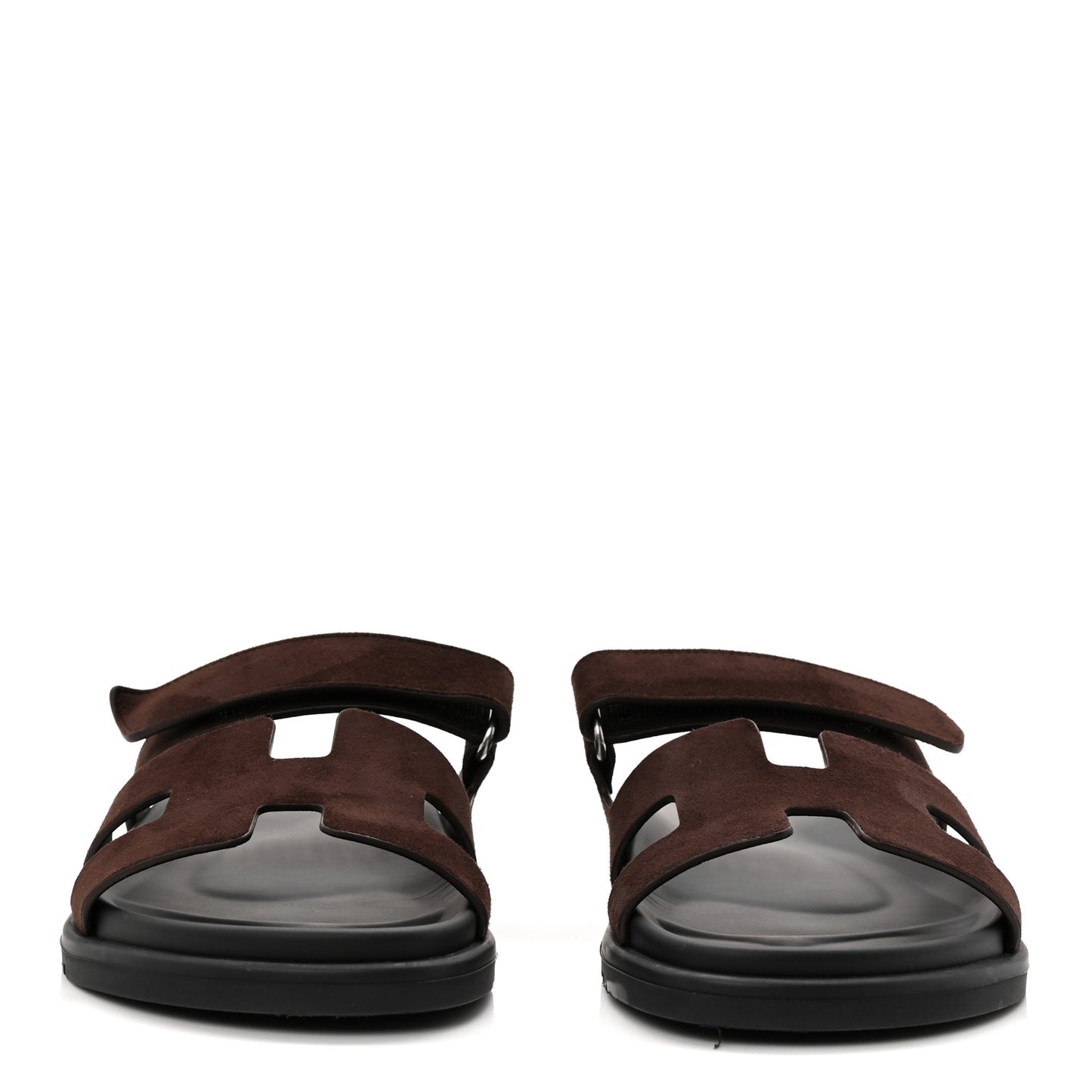 Suede Goatskin Womens Chypre Sandals 39 Marron Ebene