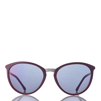 Chanel Acetate Butterfly Winter Sunglasses 5382 Dark Red 2 of 11