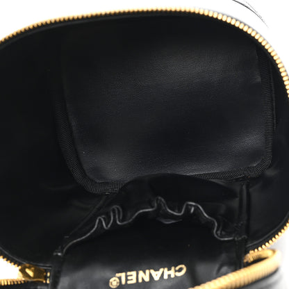 Chanel Lambskin Vanity Cosmetic Bag Black 5 of 9