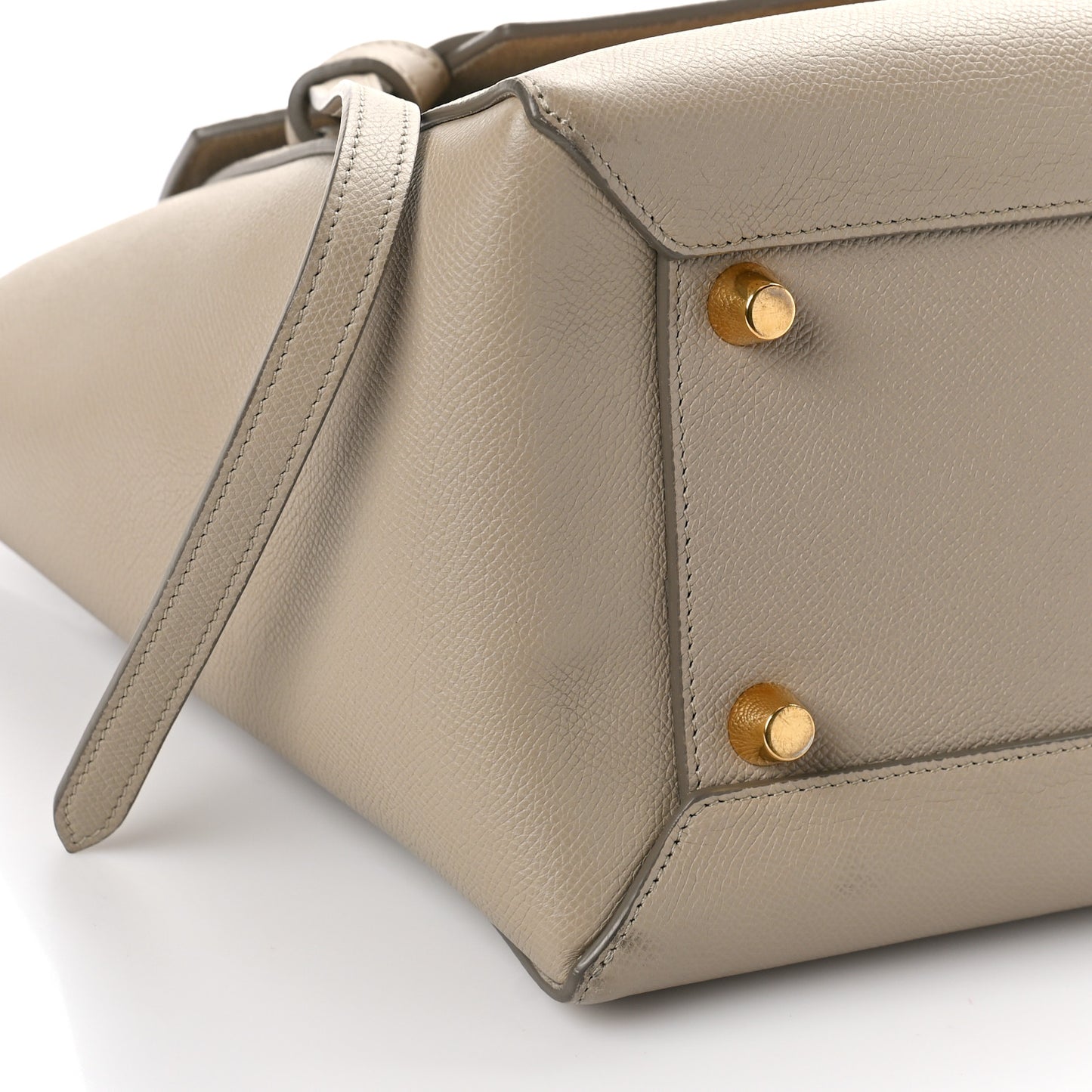 Grained Calfskin Mini Belt Bag Light Taupe
