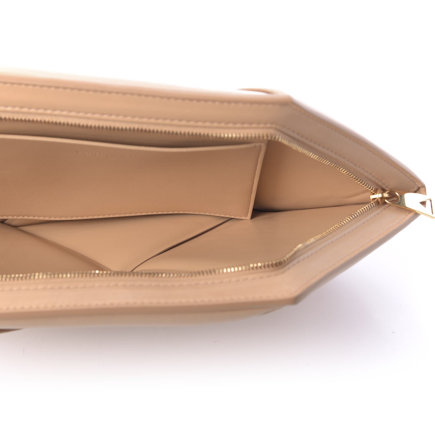Bottega Veneta Nappa Maxi Intrecciato Pouch Clutch Almond 5 of 8