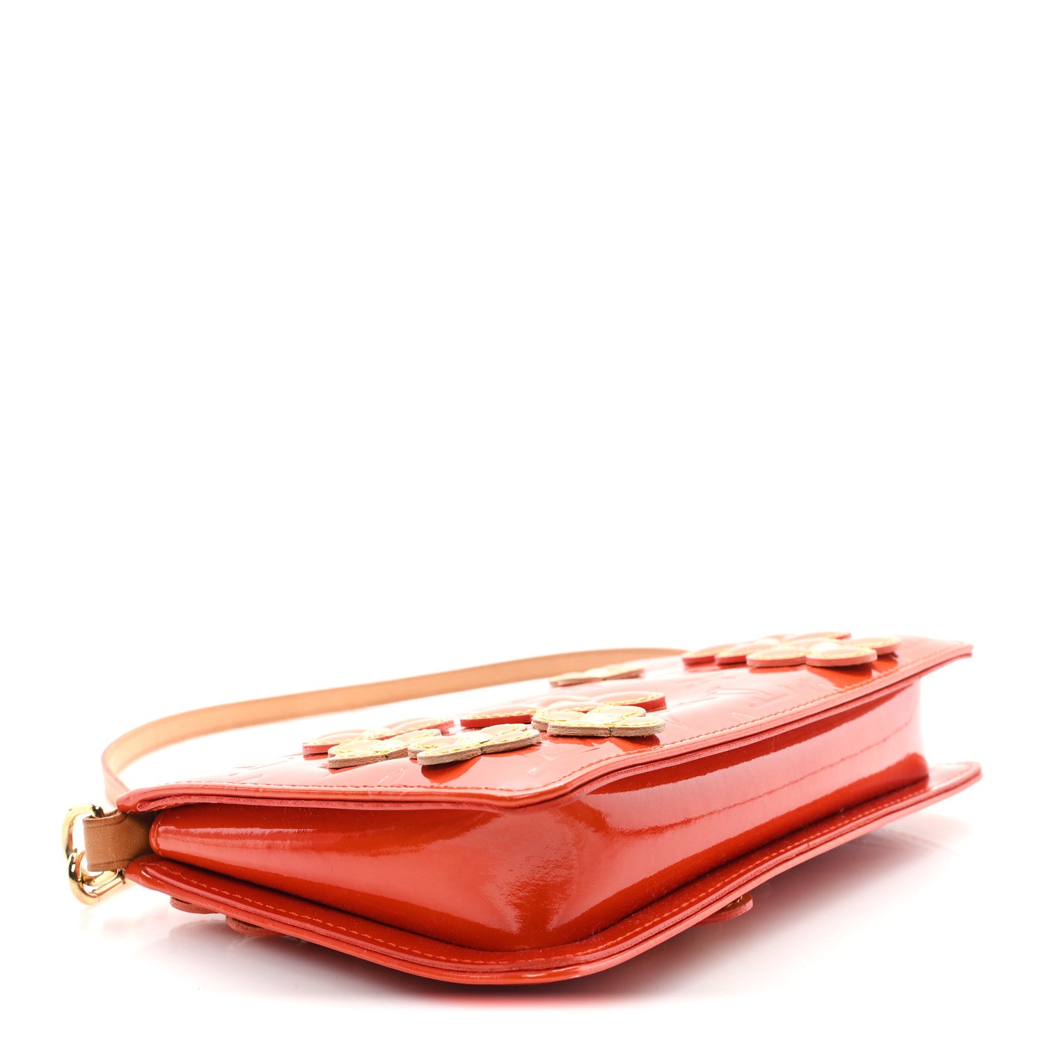 LOUIS VUITTON ヴェルニ ケース オレンジ M93658 Louis Vuitton Vernis Lexington Fleurs Pochette Orange 1760490