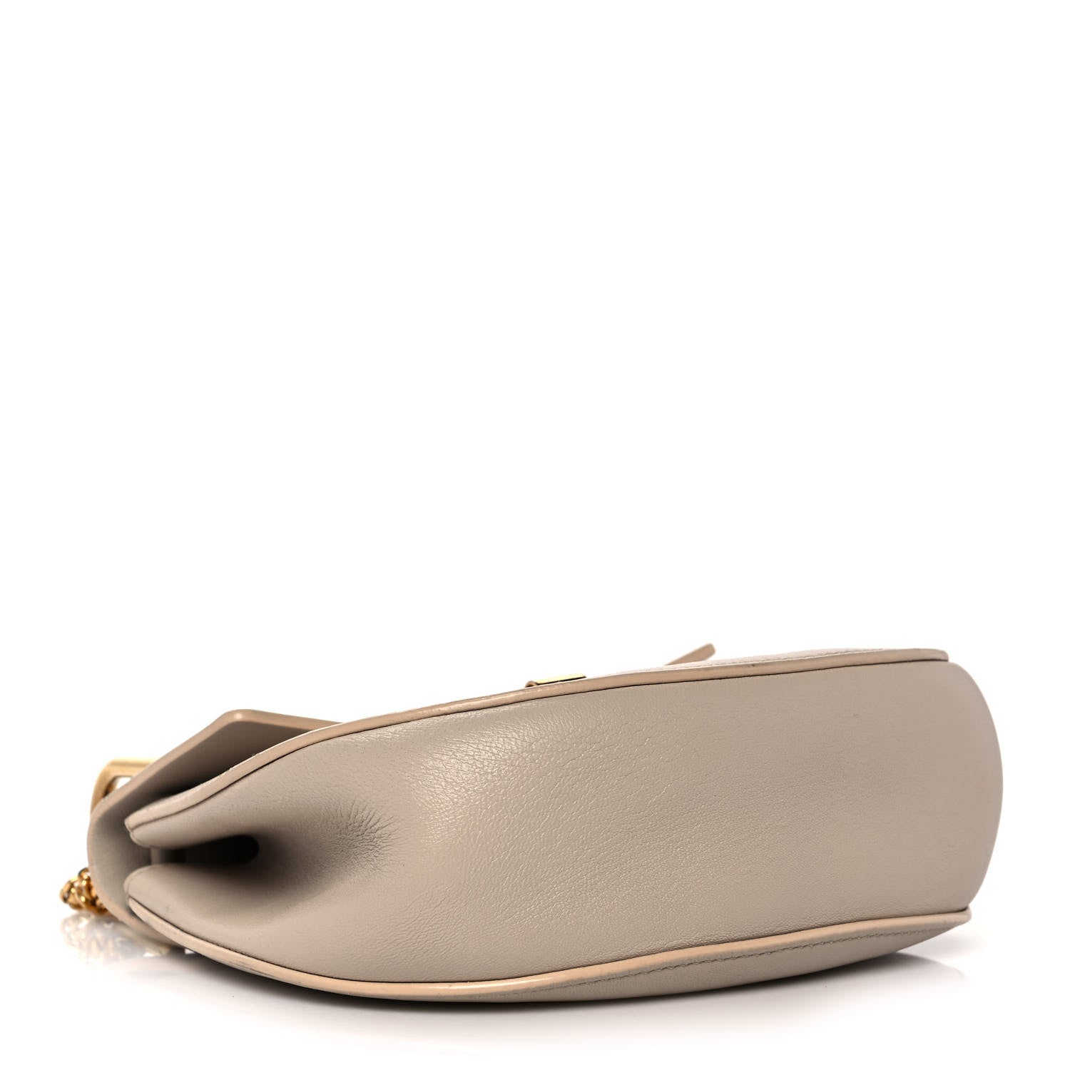 Chloe Calfskin Embossed Small Drew Shoulder Bag Abstract White 4 of 14