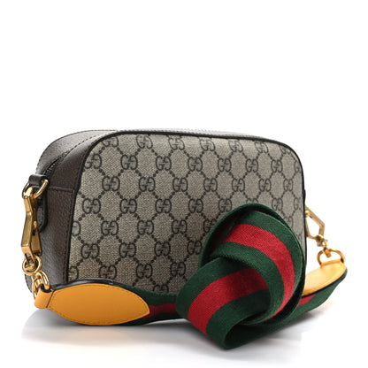 Gucci GG Supreme Monogram Web Neo Vintage Shoulder Bag Beige New Acero Crop 3 of 9