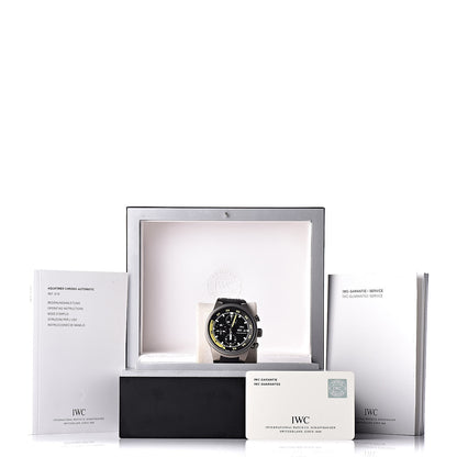 IWC Titanium Rubber 42mm Aquatimer Chronograph Automatic Watch Black IW371918 9 of 9