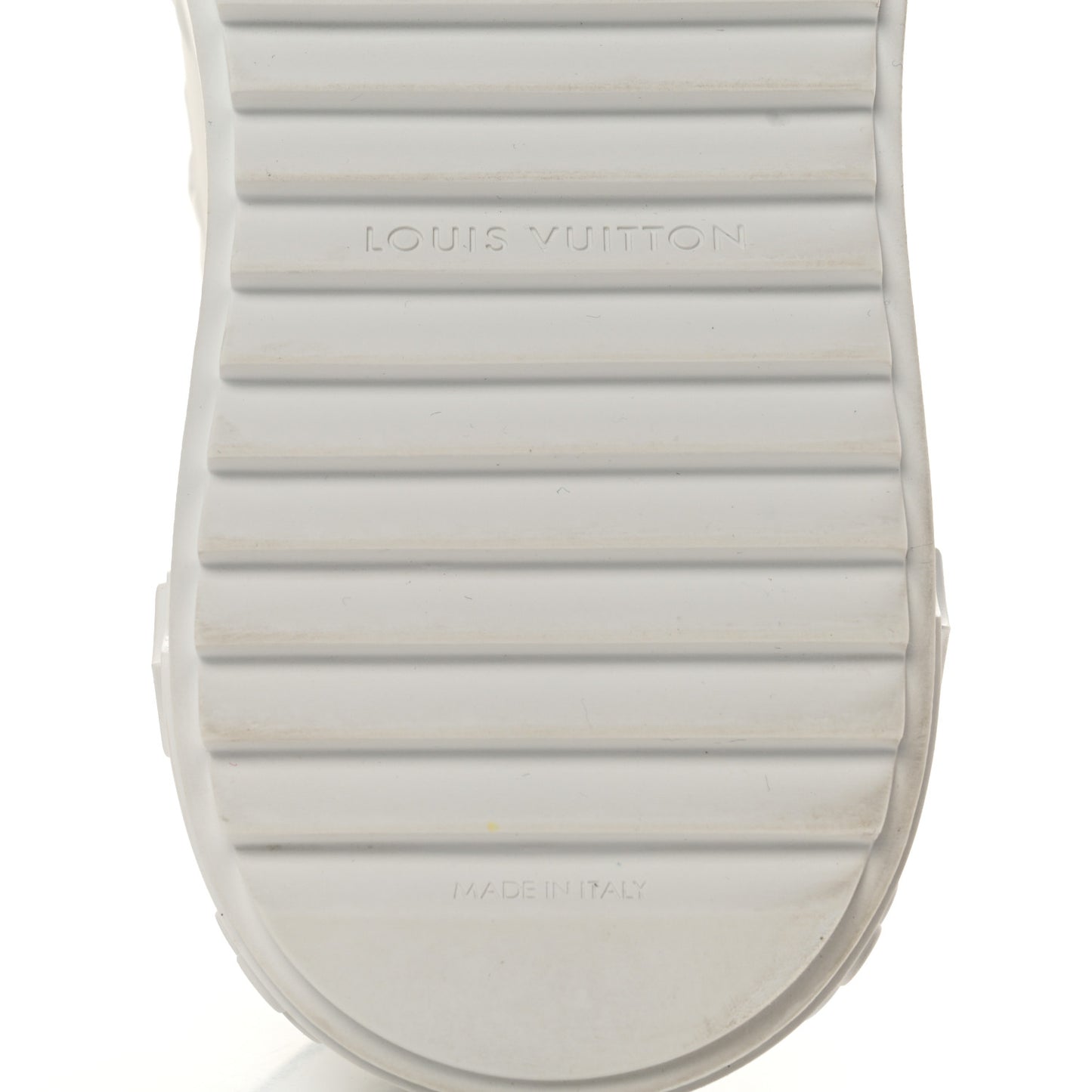Lambskin Embossed Monogram Time Out Sneakers 36.5 White