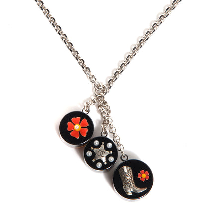 Chanel Pearl Resin CC Paris Dallas Necklace Silver 3 of 7
