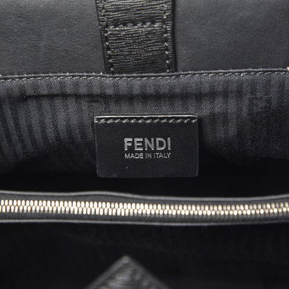 Fendi Saffiano Monster Colorblock Petite 2Jours Tote Black 6 of 10