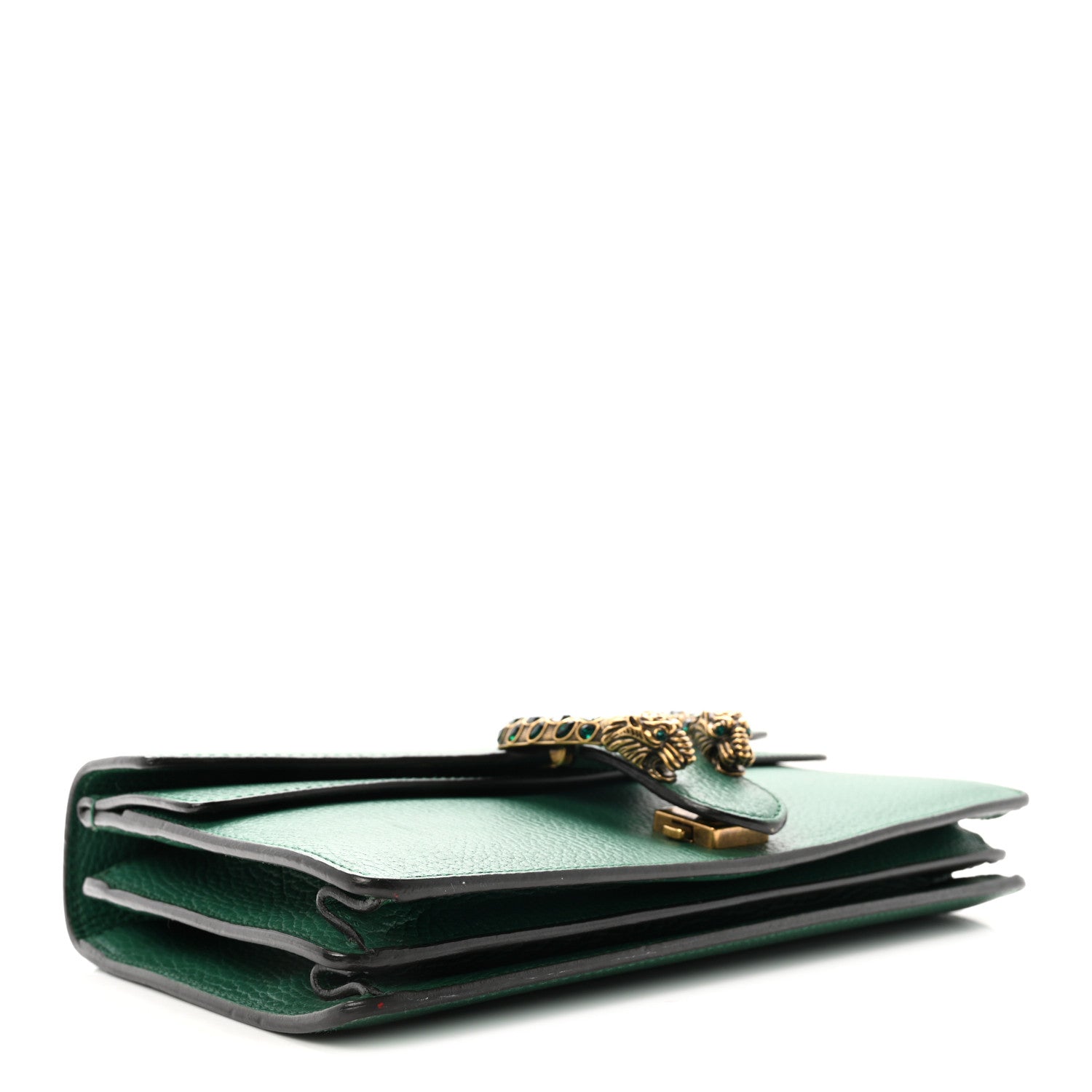 Gucci Pebbled Calfskin Small Dionysus Shoulder Bag Emerald 4 of 10