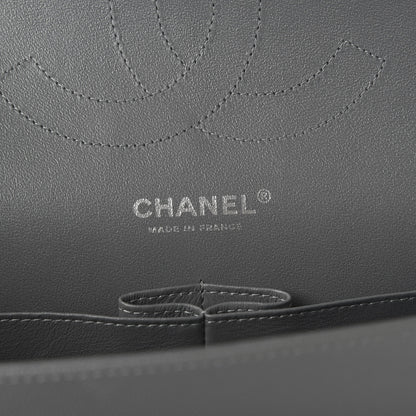 Chanel Caviar Quilted Jumbo Double Flap Dark Grey 8 of 11